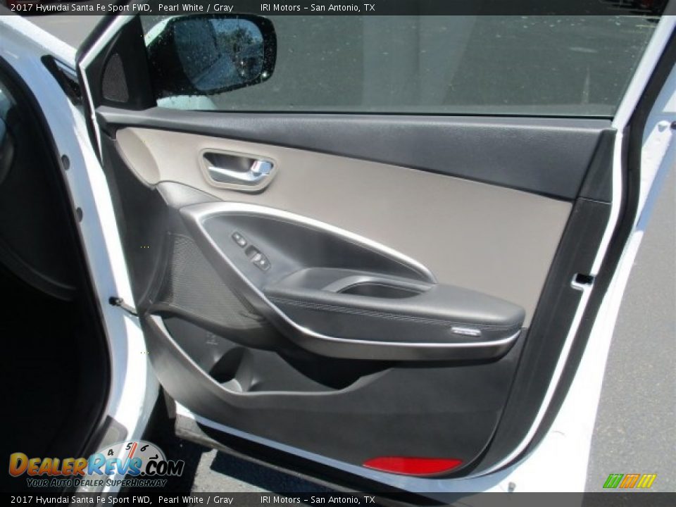2017 Hyundai Santa Fe Sport FWD Pearl White / Gray Photo #11
