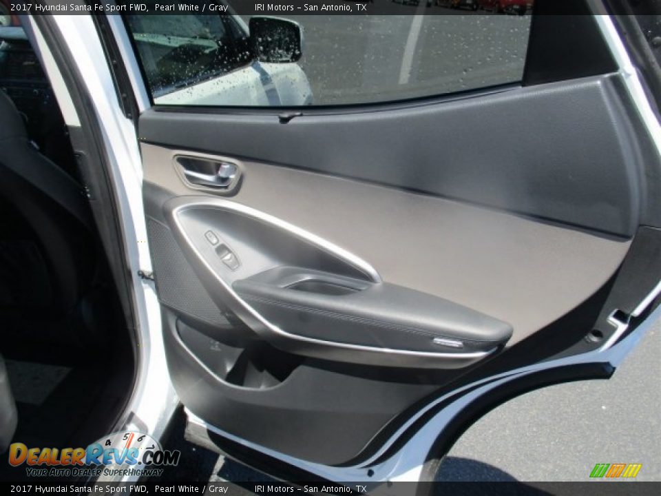 2017 Hyundai Santa Fe Sport FWD Pearl White / Gray Photo #13
