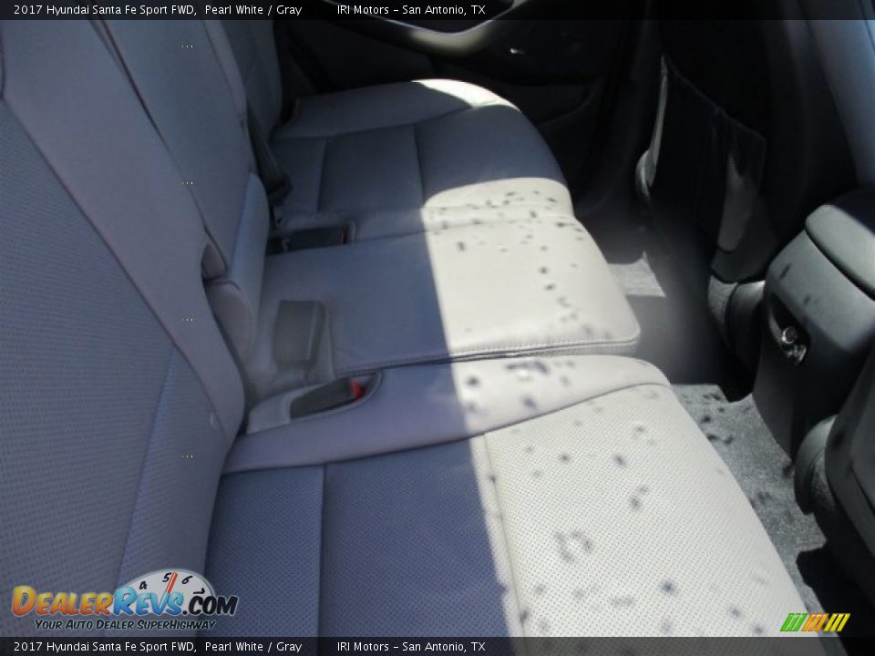 2017 Hyundai Santa Fe Sport FWD Pearl White / Gray Photo #14