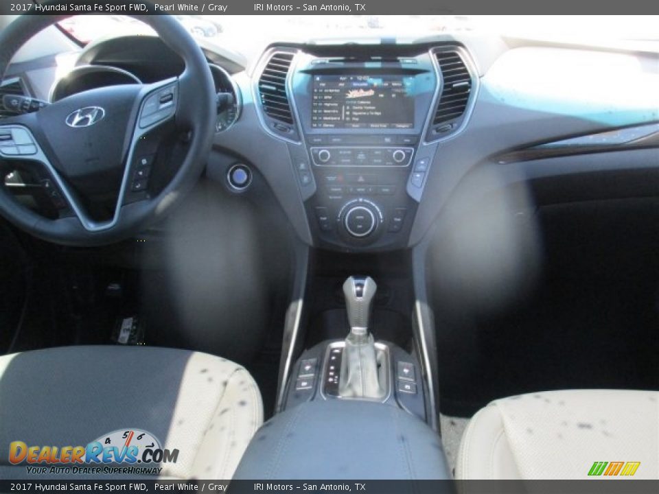 2017 Hyundai Santa Fe Sport FWD Pearl White / Gray Photo #15