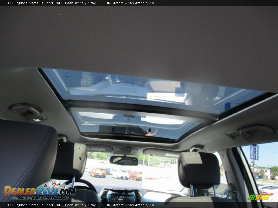 2017 Hyundai Santa Fe Sport FWD Pearl White / Gray Photo #16