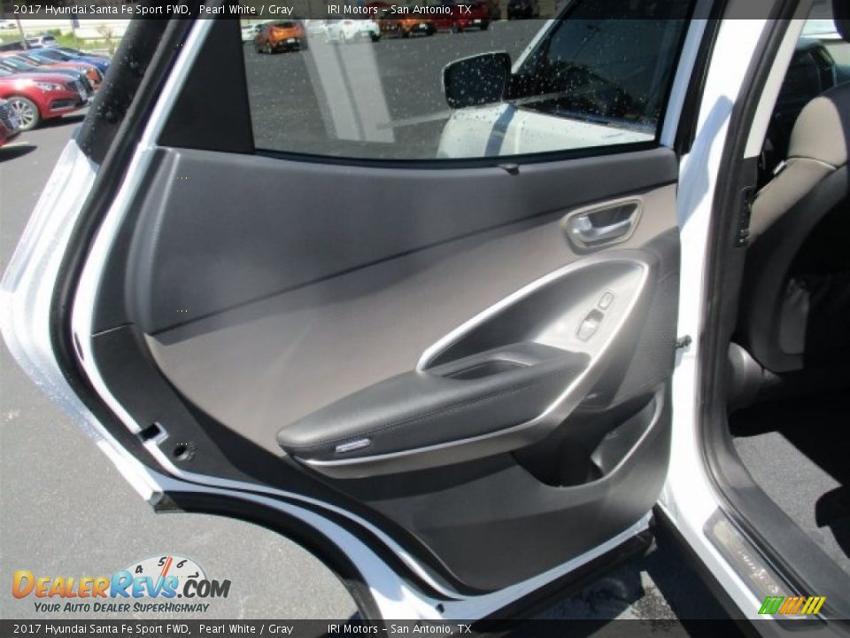 2017 Hyundai Santa Fe Sport FWD Pearl White / Gray Photo #17