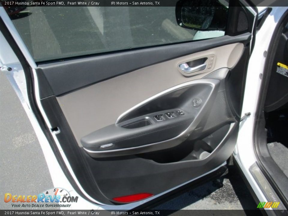 2017 Hyundai Santa Fe Sport FWD Pearl White / Gray Photo #18