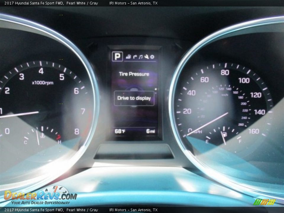 2017 Hyundai Santa Fe Sport FWD Pearl White / Gray Photo #19