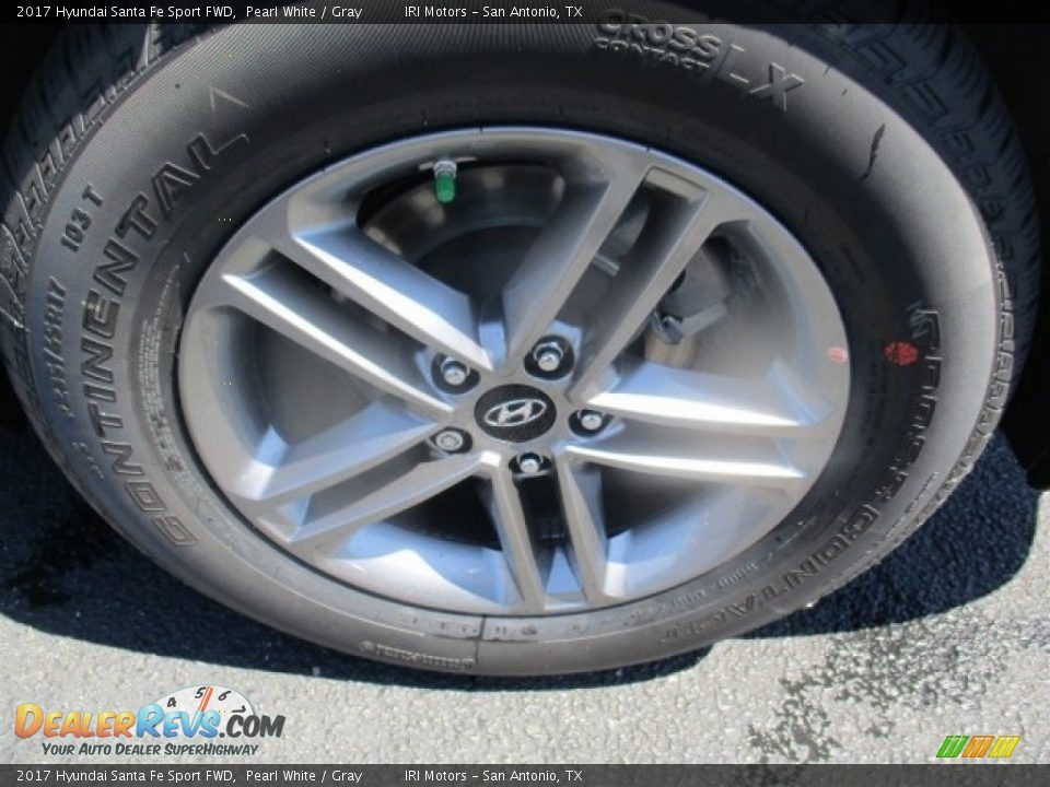 2017 Hyundai Santa Fe Sport FWD Pearl White / Gray Photo #21