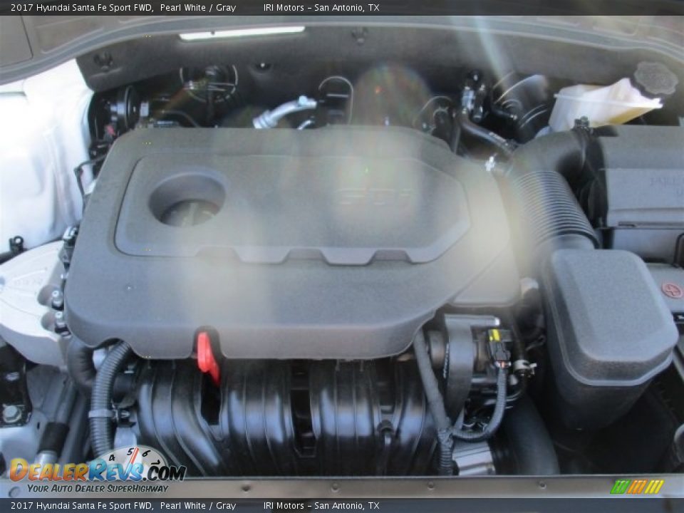 2017 Hyundai Santa Fe Sport FWD Pearl White / Gray Photo #23