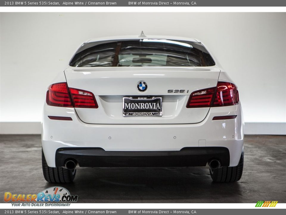 2013 BMW 5 Series 535i Sedan Alpine White / Cinnamon Brown Photo #3