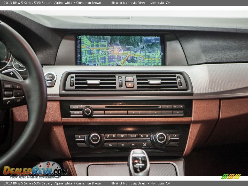 2013 BMW 5 Series 535i Sedan Alpine White / Cinnamon Brown Photo #5