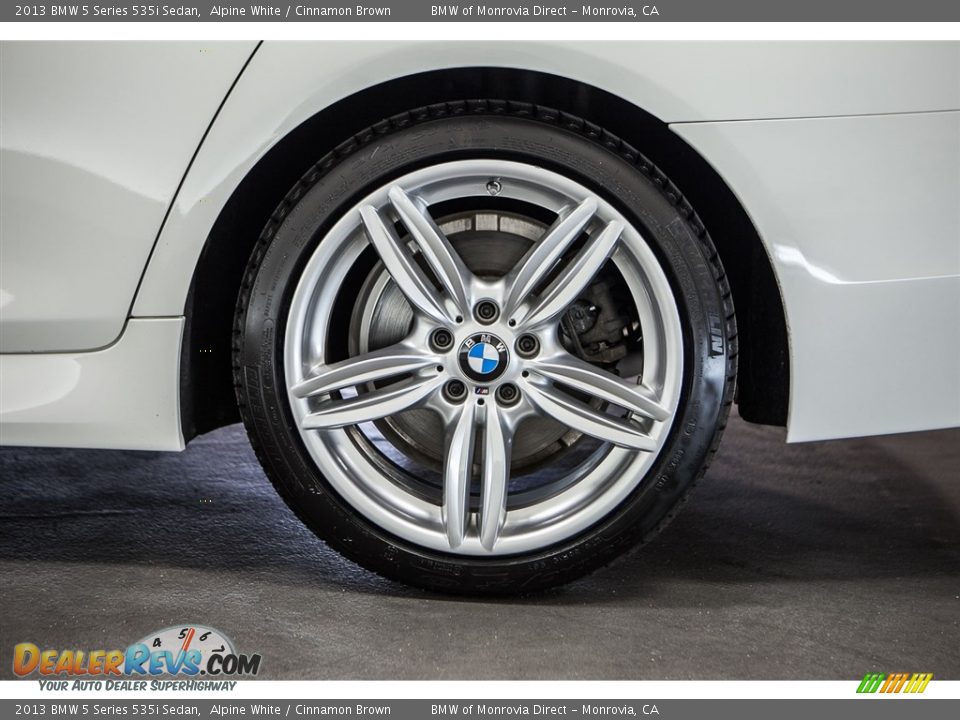 2013 BMW 5 Series 535i Sedan Alpine White / Cinnamon Brown Photo #8