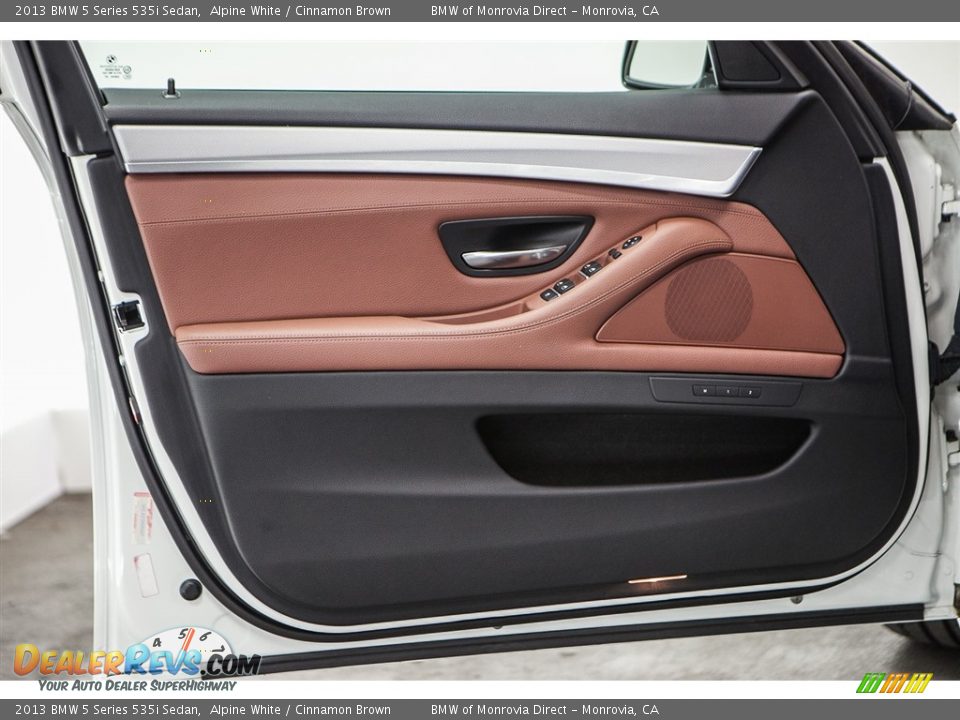 2013 BMW 5 Series 535i Sedan Alpine White / Cinnamon Brown Photo #20