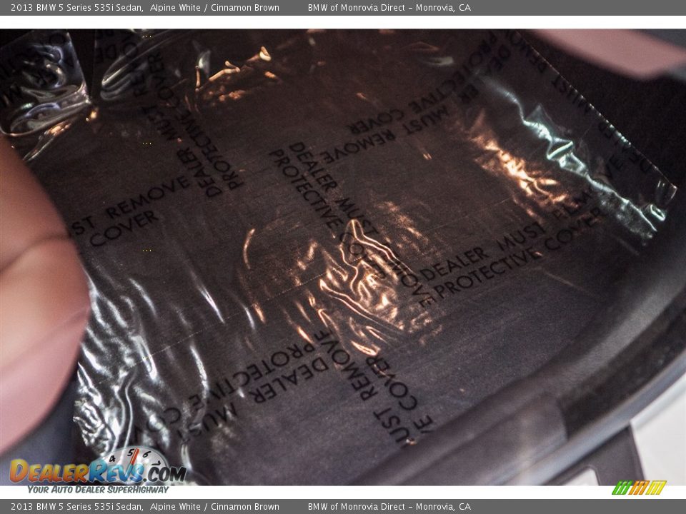 2013 BMW 5 Series 535i Sedan Alpine White / Cinnamon Brown Photo #22