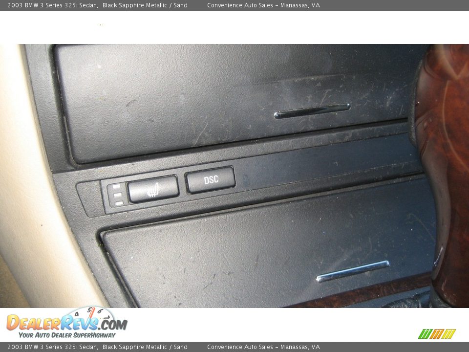 2003 BMW 3 Series 325i Sedan Black Sapphire Metallic / Sand Photo #25