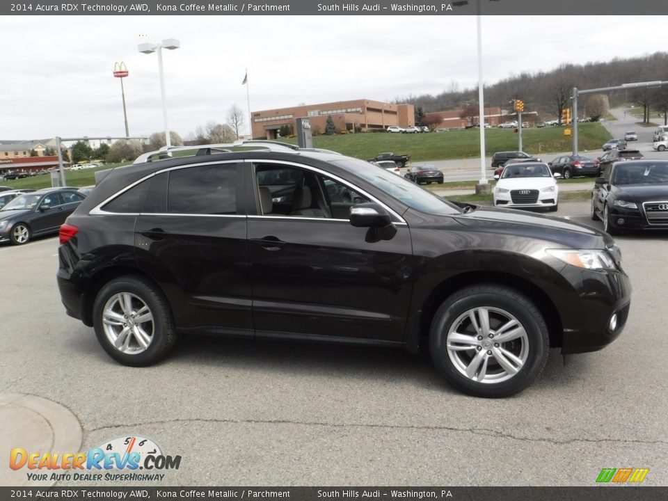 2014 Acura RDX Technology AWD Kona Coffee Metallic / Parchment Photo #8