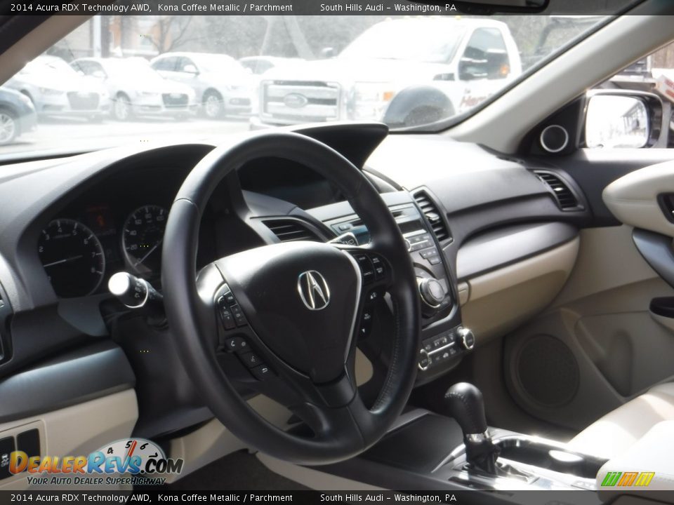 2014 Acura RDX Technology AWD Kona Coffee Metallic / Parchment Photo #22