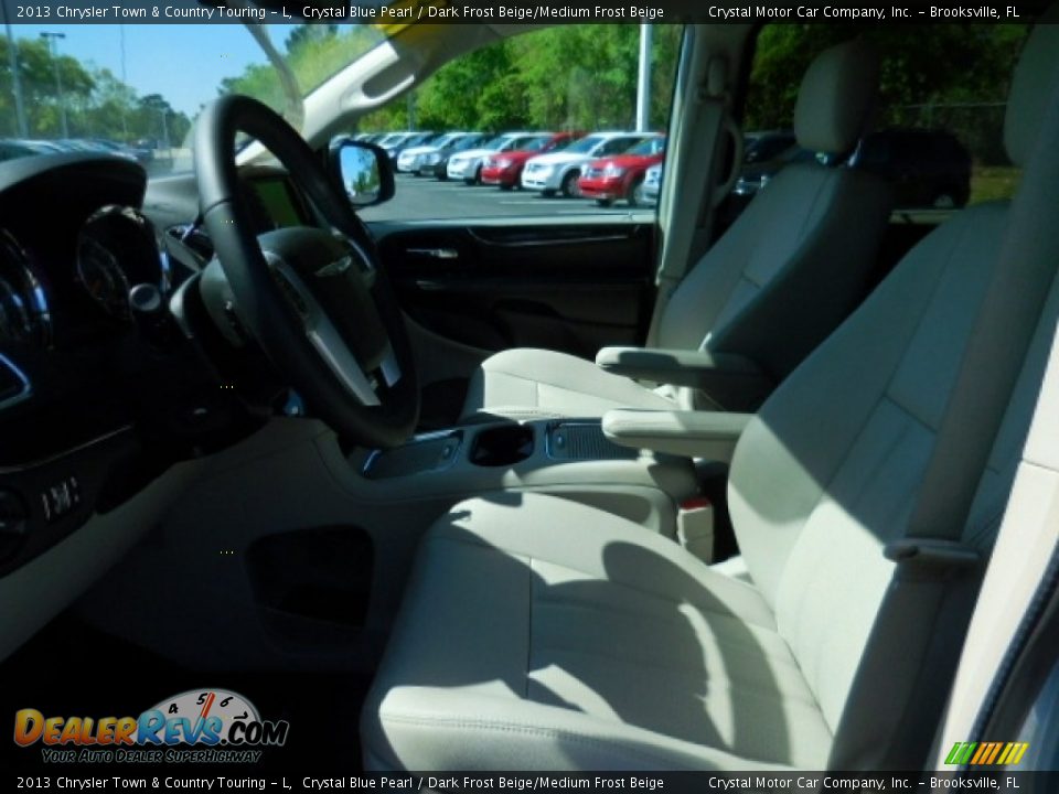 2013 Chrysler Town & Country Touring - L Crystal Blue Pearl / Dark Frost Beige/Medium Frost Beige Photo #4