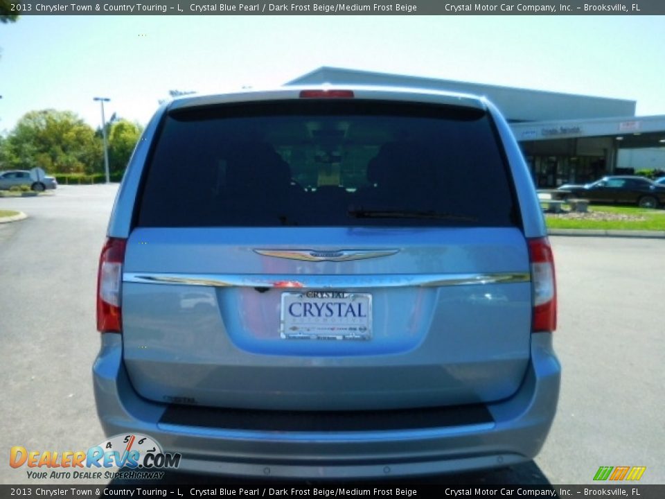 2013 Chrysler Town & Country Touring - L Crystal Blue Pearl / Dark Frost Beige/Medium Frost Beige Photo #10