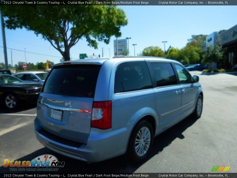 2013 Chrysler Town & Country Touring - L Crystal Blue Pearl / Dark Frost Beige/Medium Frost Beige Photo #11