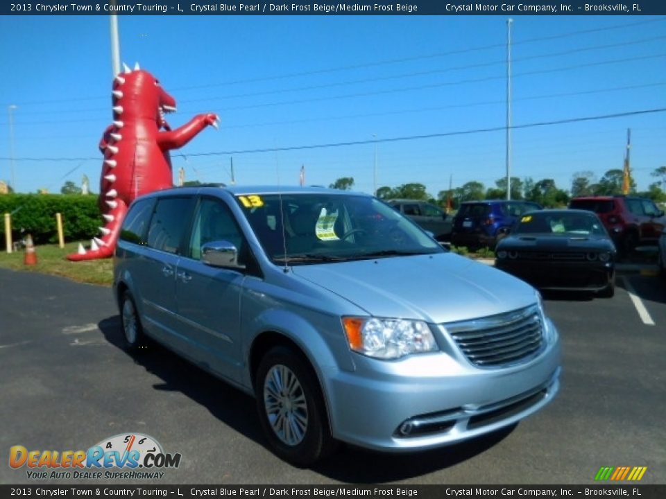 2013 Chrysler Town & Country Touring - L Crystal Blue Pearl / Dark Frost Beige/Medium Frost Beige Photo #13