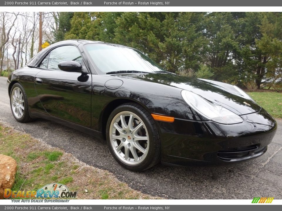 2000 Porsche 911 Carrera Cabriolet Black / Black Photo #8