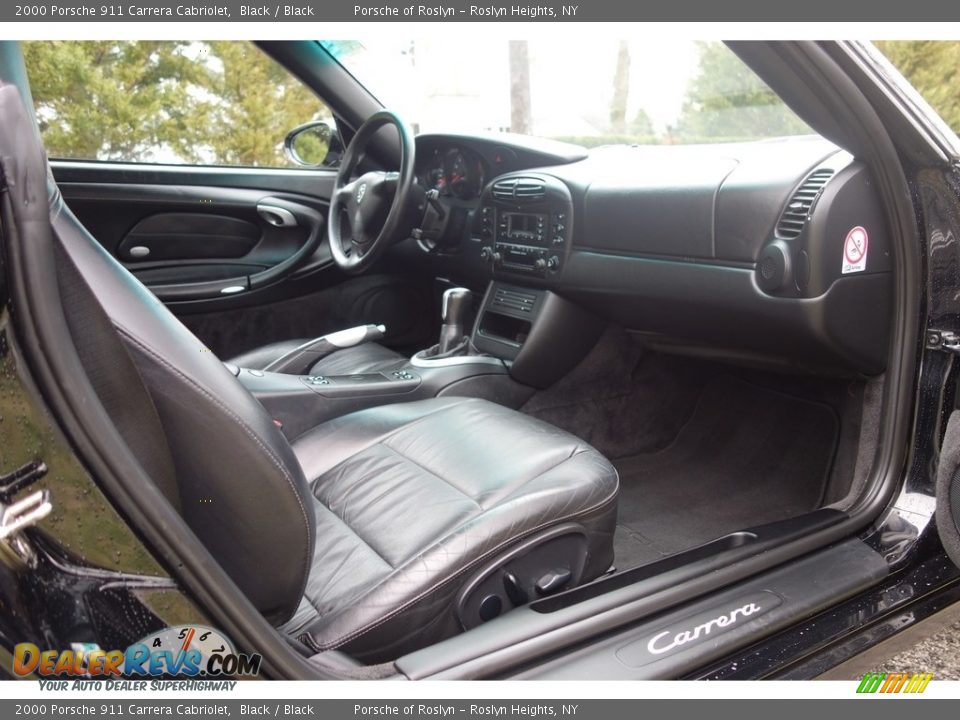 2000 Porsche 911 Carrera Cabriolet Black / Black Photo #14