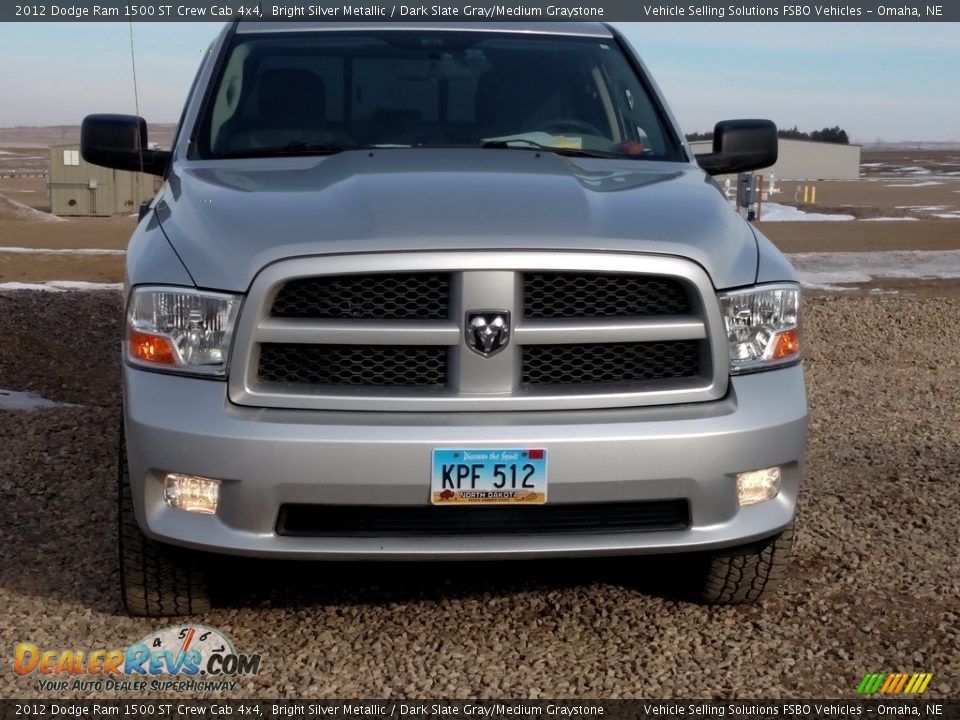 2012 Dodge Ram 1500 ST Crew Cab 4x4 Bright Silver Metallic / Dark Slate Gray/Medium Graystone Photo #2