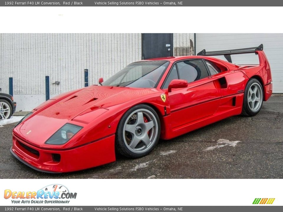 Front 3/4 View of 1992 Ferrari F40 LM Conversion Photo #3