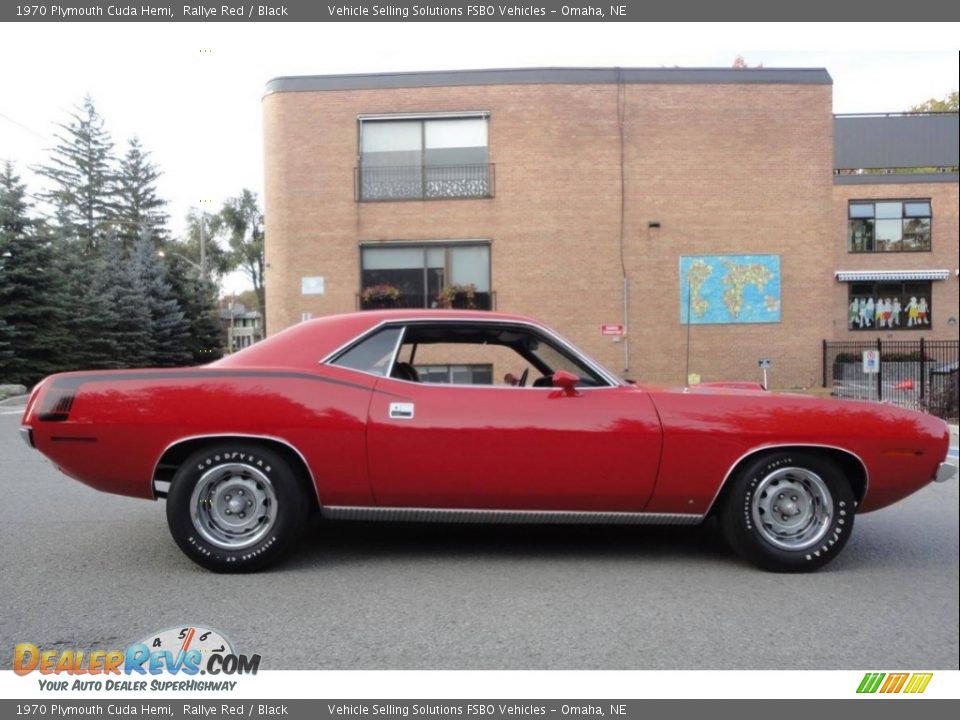 1970 Plymouth Cuda Hemi Rallye Red / Black Photo #3