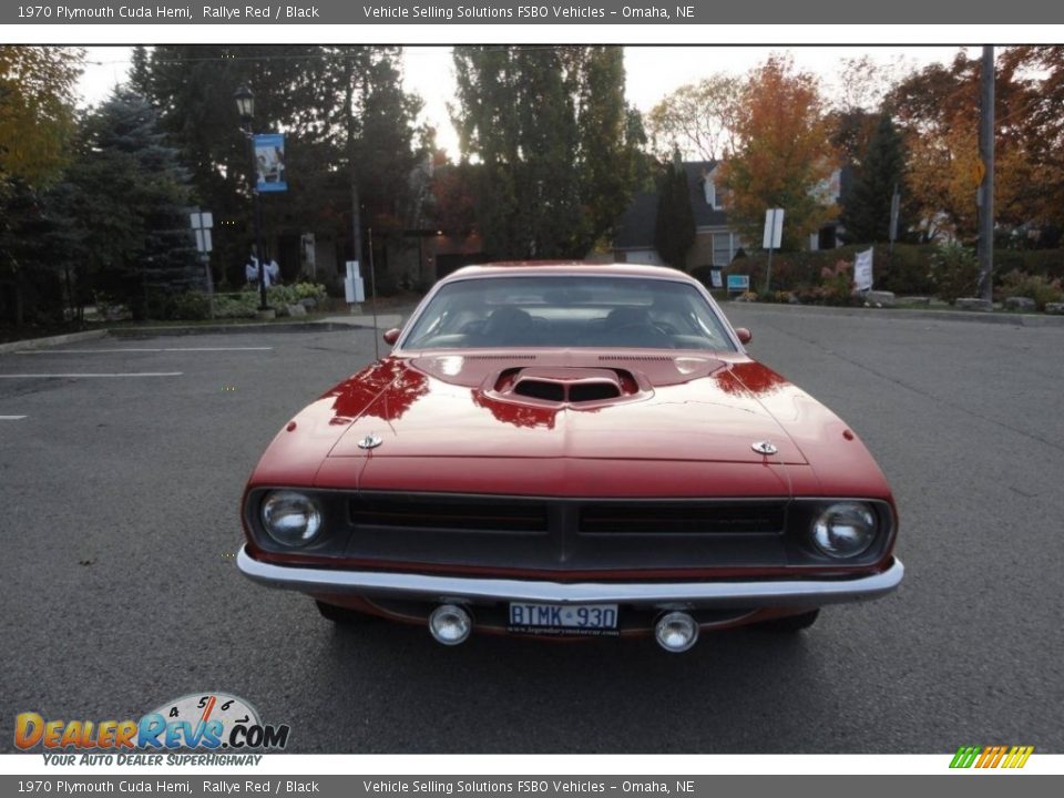 1970 Plymouth Cuda Hemi Rallye Red / Black Photo #4