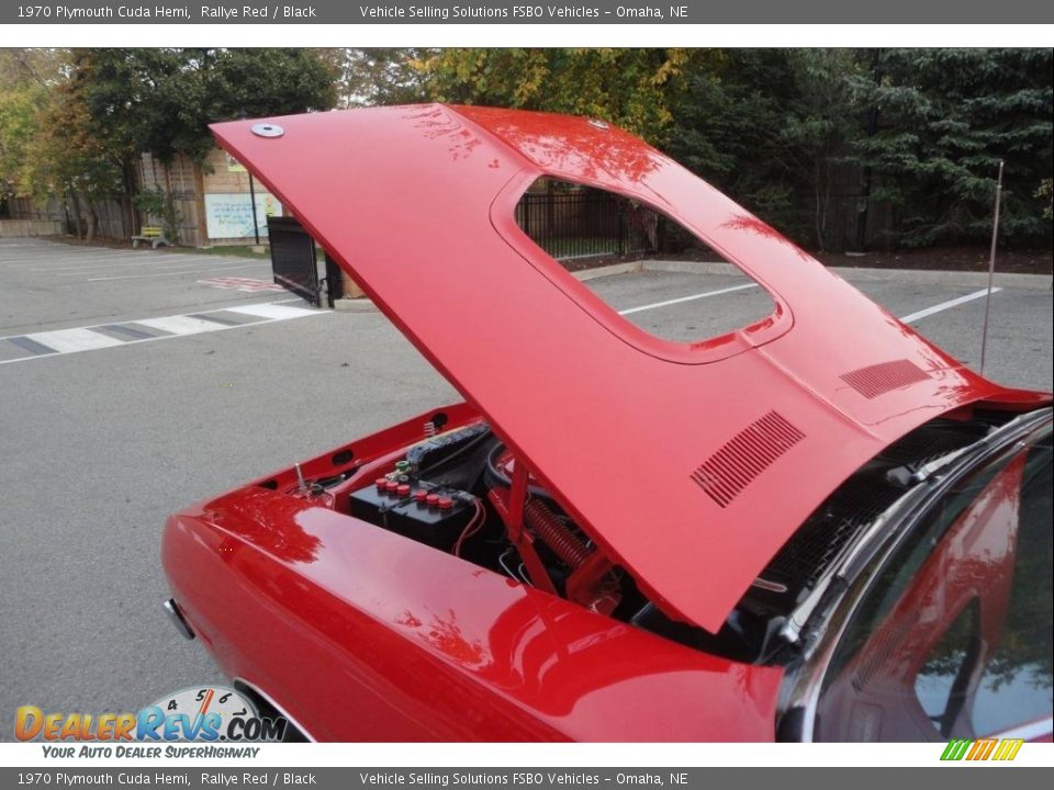 1970 Plymouth Cuda Hemi Rallye Red / Black Photo #7