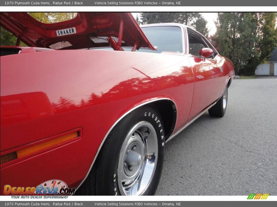 1970 Plymouth Cuda Hemi Rallye Red / Black Photo #13