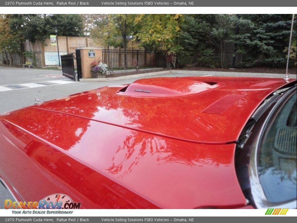 1970 Plymouth Cuda Hemi Rallye Red / Black Photo #14