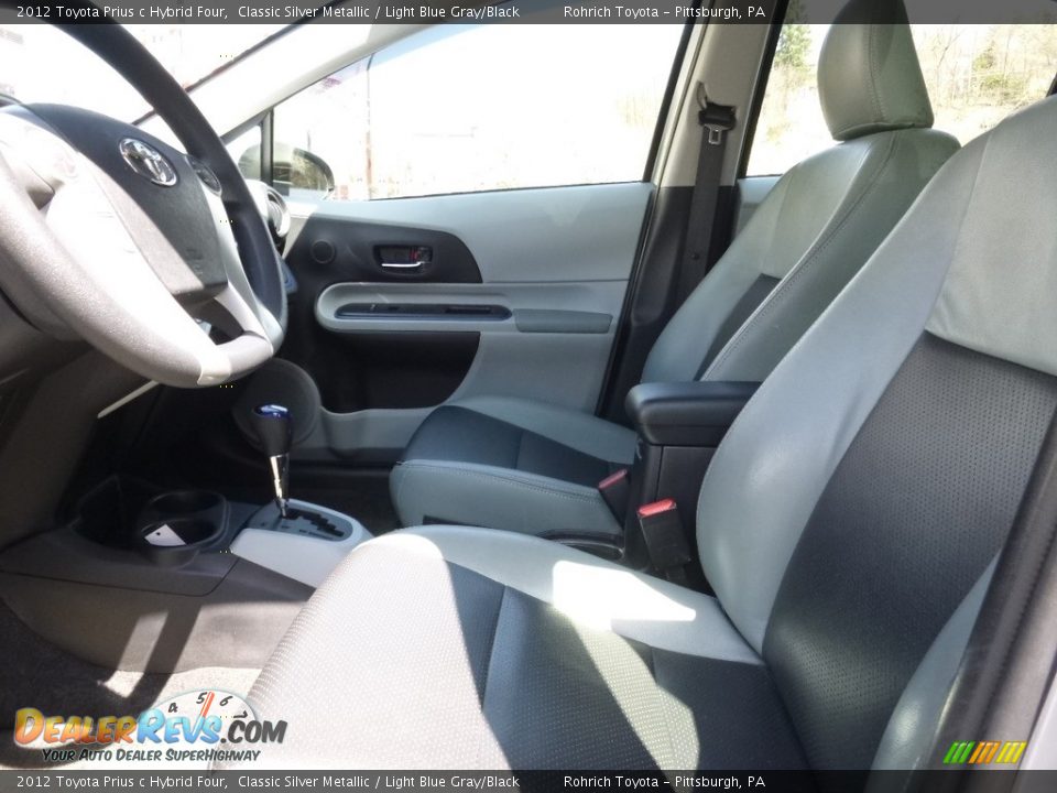 2012 Toyota Prius c Hybrid Four Classic Silver Metallic / Light Blue Gray/Black Photo #5