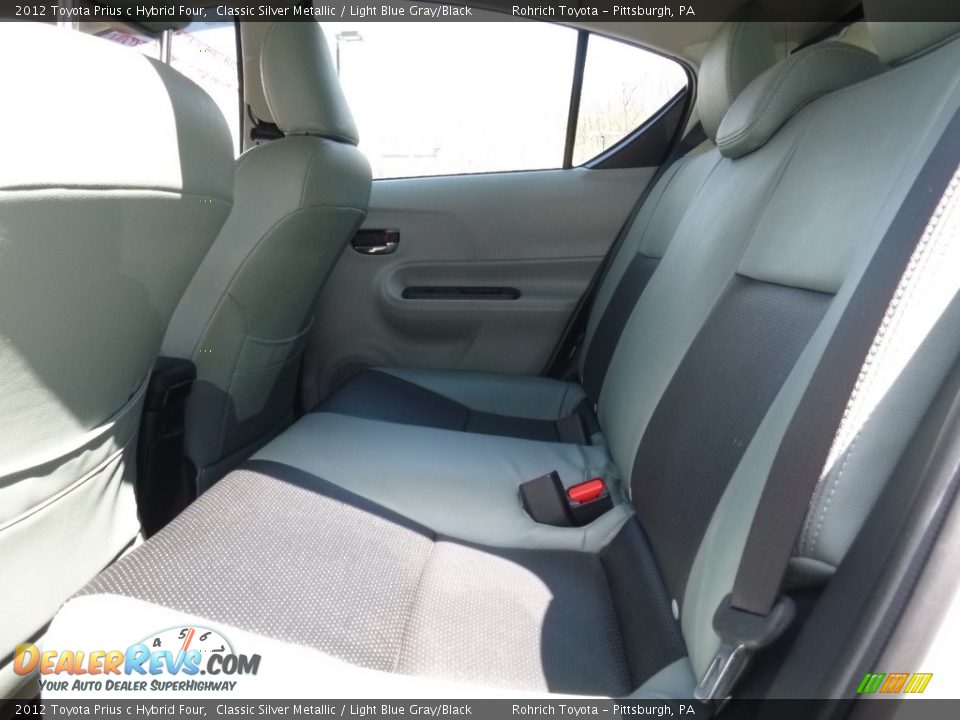 2012 Toyota Prius c Hybrid Four Classic Silver Metallic / Light Blue Gray/Black Photo #6