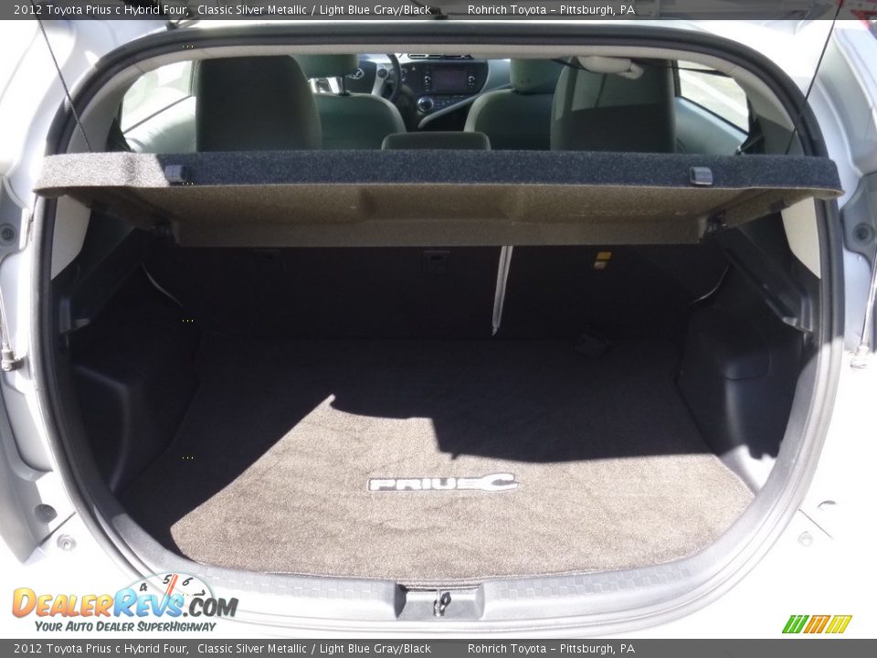 2012 Toyota Prius c Hybrid Four Classic Silver Metallic / Light Blue Gray/Black Photo #14