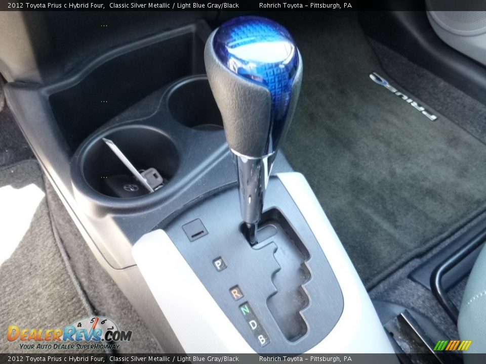 2012 Toyota Prius c Hybrid Four Classic Silver Metallic / Light Blue Gray/Black Photo #20