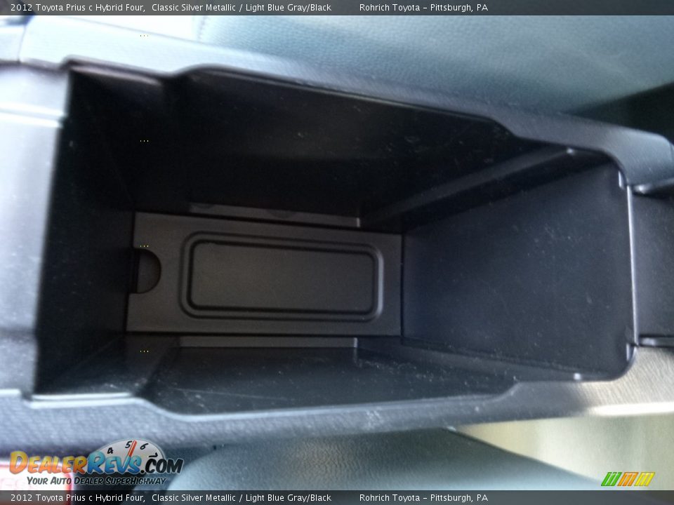 2012 Toyota Prius c Hybrid Four Classic Silver Metallic / Light Blue Gray/Black Photo #21