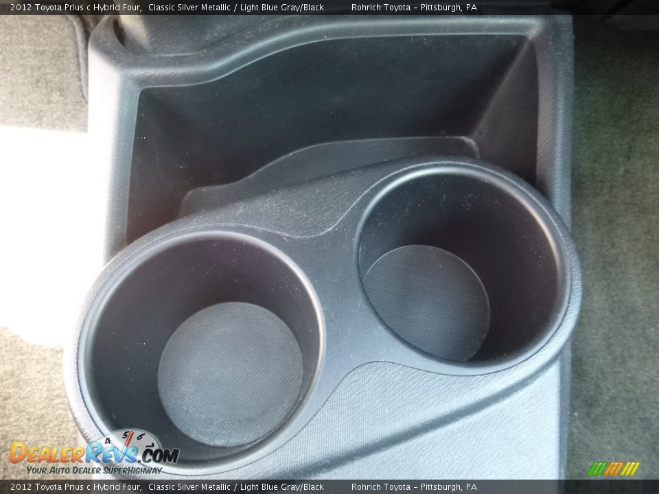 2012 Toyota Prius c Hybrid Four Classic Silver Metallic / Light Blue Gray/Black Photo #23