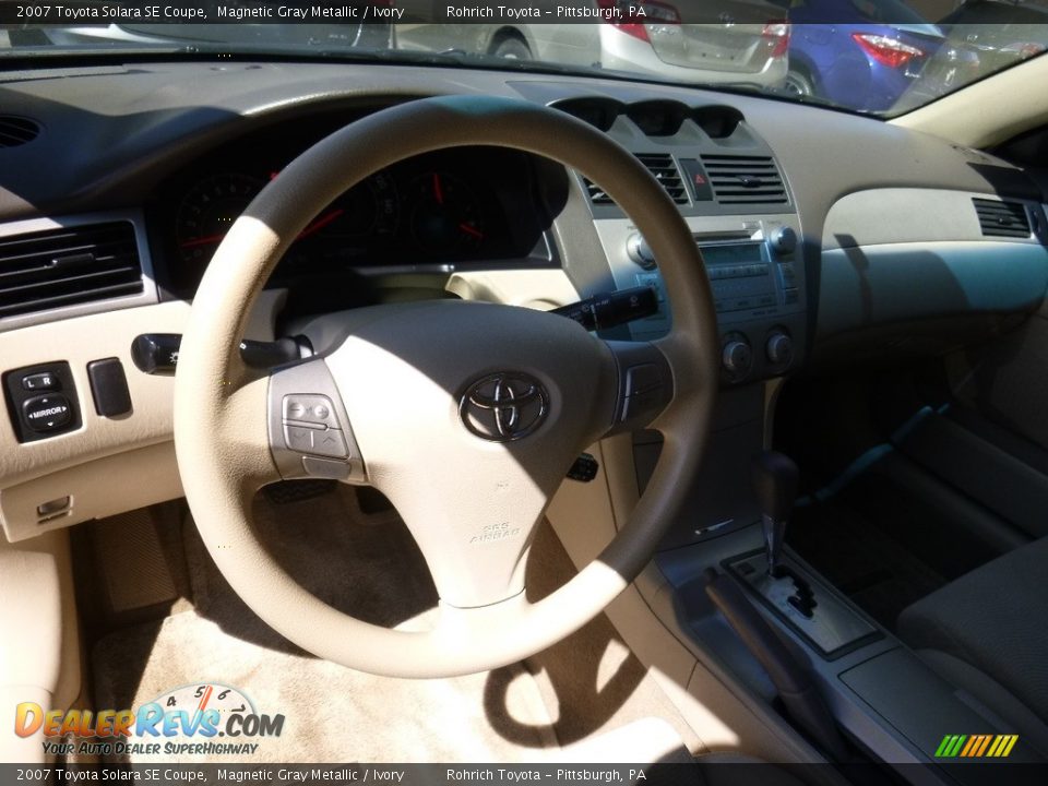 2007 Toyota Solara SE Coupe Magnetic Gray Metallic / Ivory Photo #7