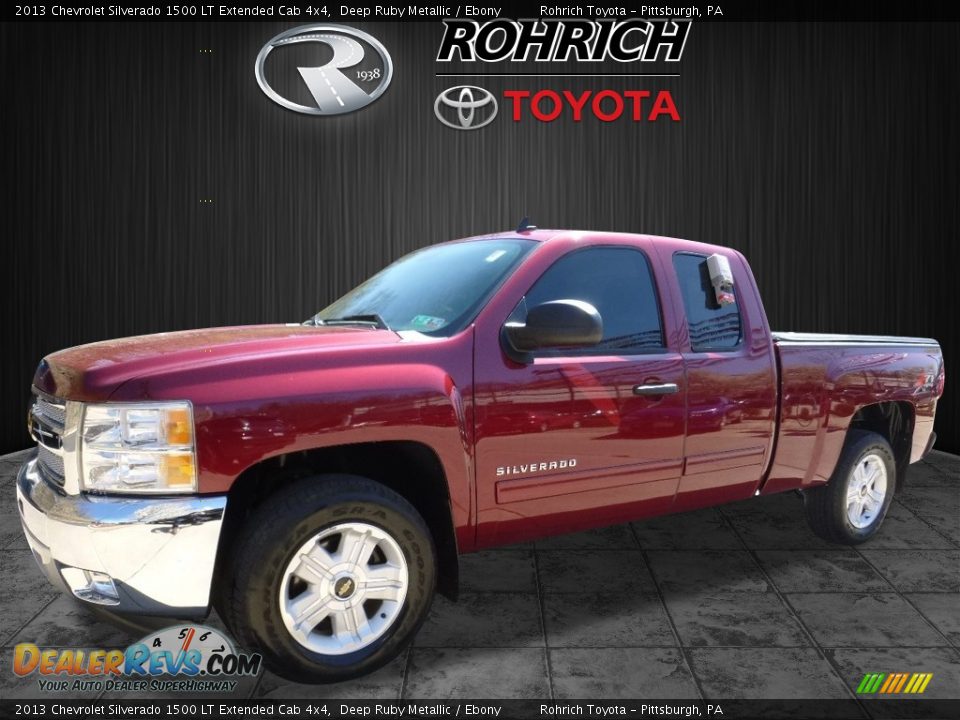 2013 Chevrolet Silverado 1500 LT Extended Cab 4x4 Deep Ruby Metallic / Ebony Photo #3