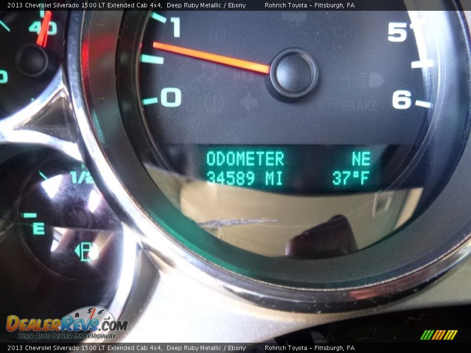 2013 Chevrolet Silverado 1500 LT Extended Cab 4x4 Deep Ruby Metallic / Ebony Photo #9