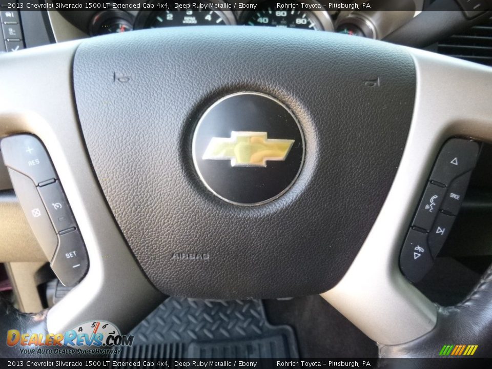 2013 Chevrolet Silverado 1500 LT Extended Cab 4x4 Deep Ruby Metallic / Ebony Photo #21