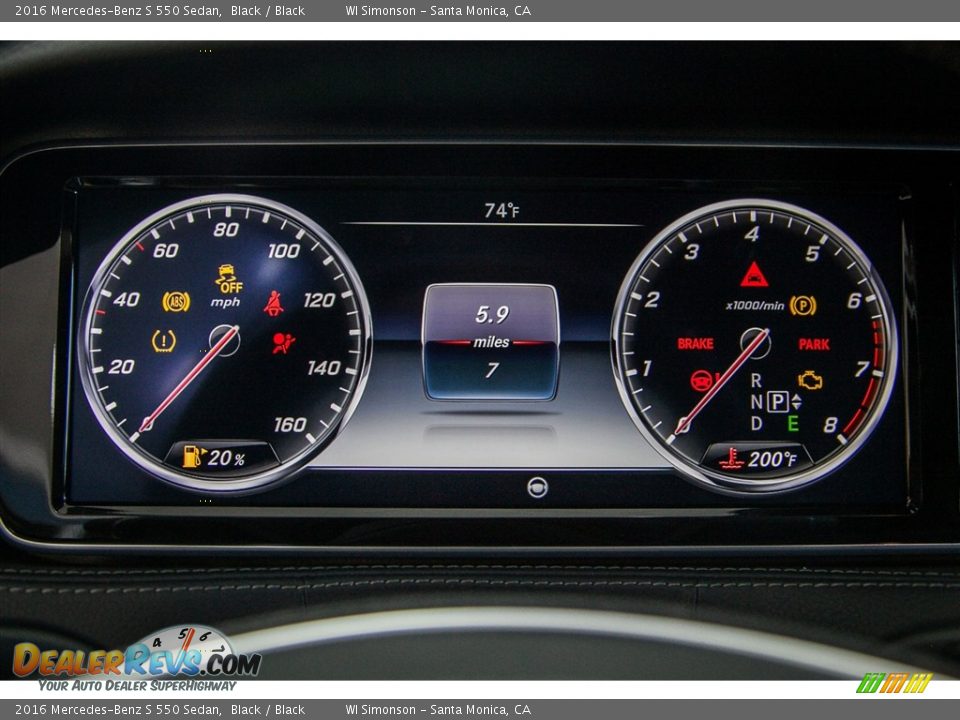 2016 Mercedes-Benz S 550 Sedan Black / Black Photo #7