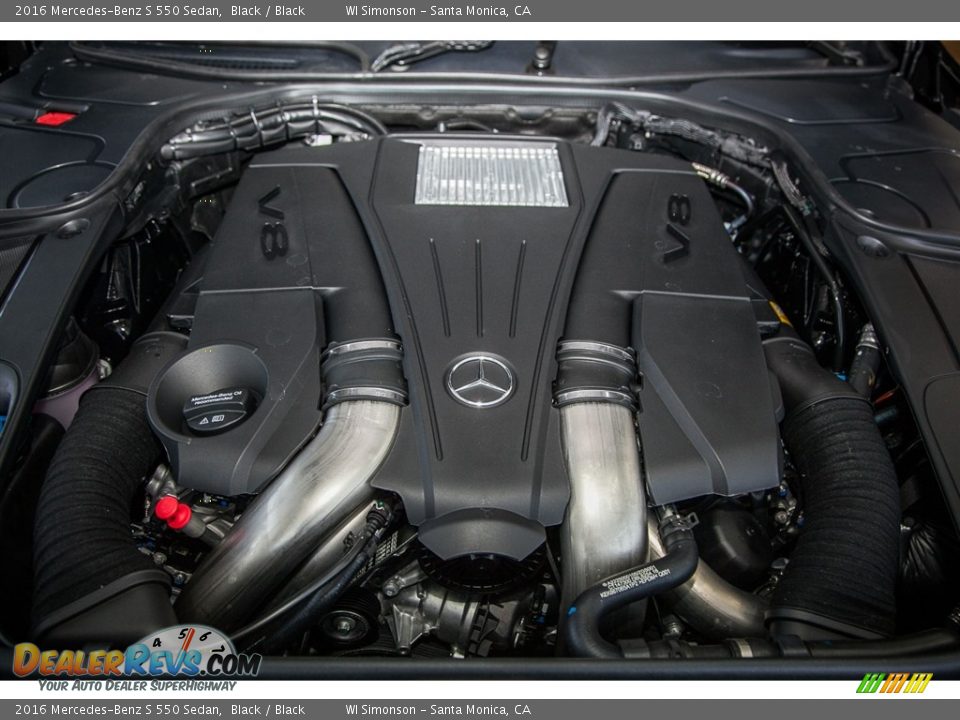 2016 Mercedes-Benz S 550 Sedan Black / Black Photo #9