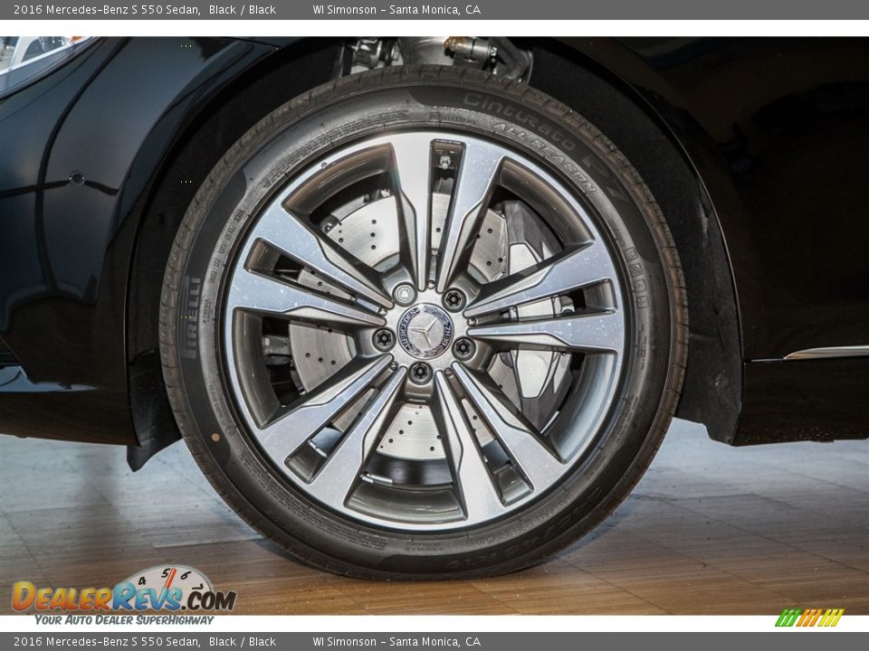 2016 Mercedes-Benz S 550 Sedan Black / Black Photo #10