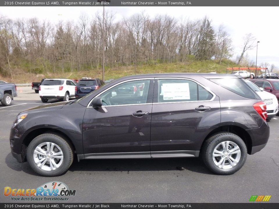 2016 Chevrolet Equinox LS AWD Tungsten Metallic / Jet Black Photo #10