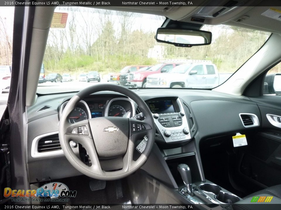 2016 Chevrolet Equinox LS AWD Tungsten Metallic / Jet Black Photo #14