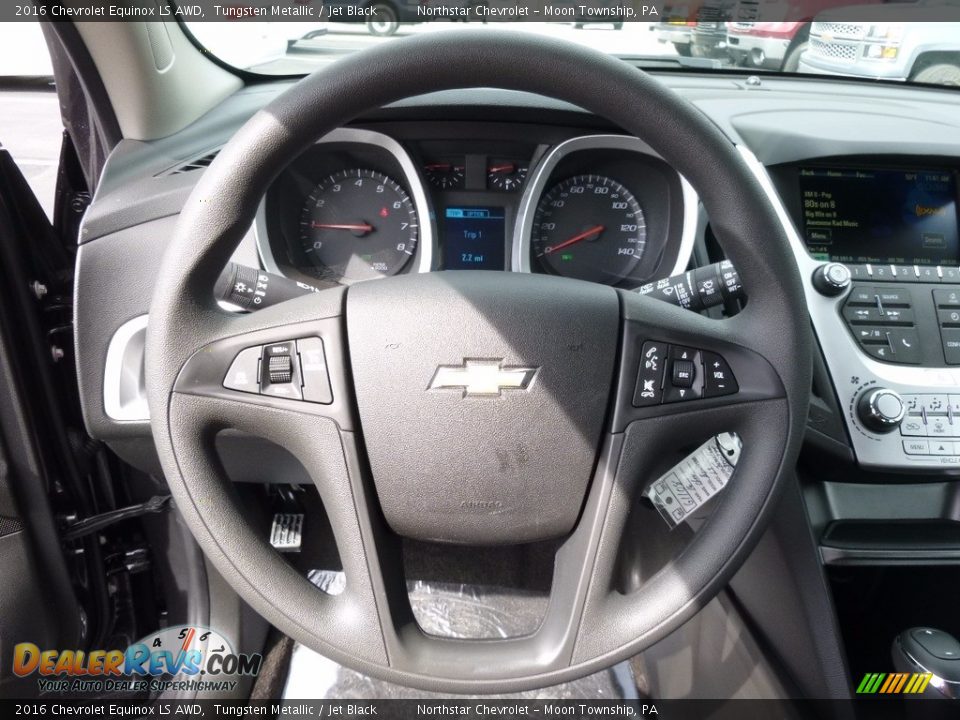 2016 Chevrolet Equinox LS AWD Tungsten Metallic / Jet Black Photo #18