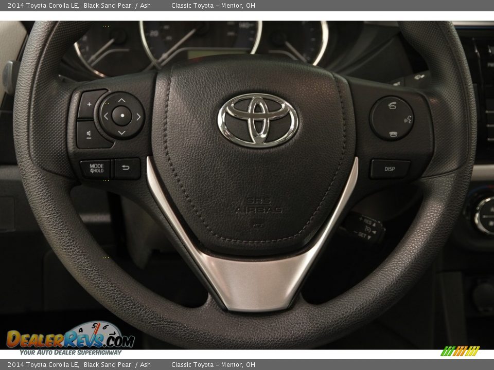 2014 Toyota Corolla LE Black Sand Pearl / Ash Photo #6