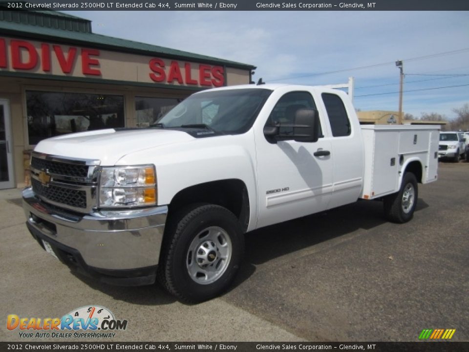 2012 Chevrolet Silverado 2500HD LT Extended Cab 4x4 Summit White / Ebony Photo #1