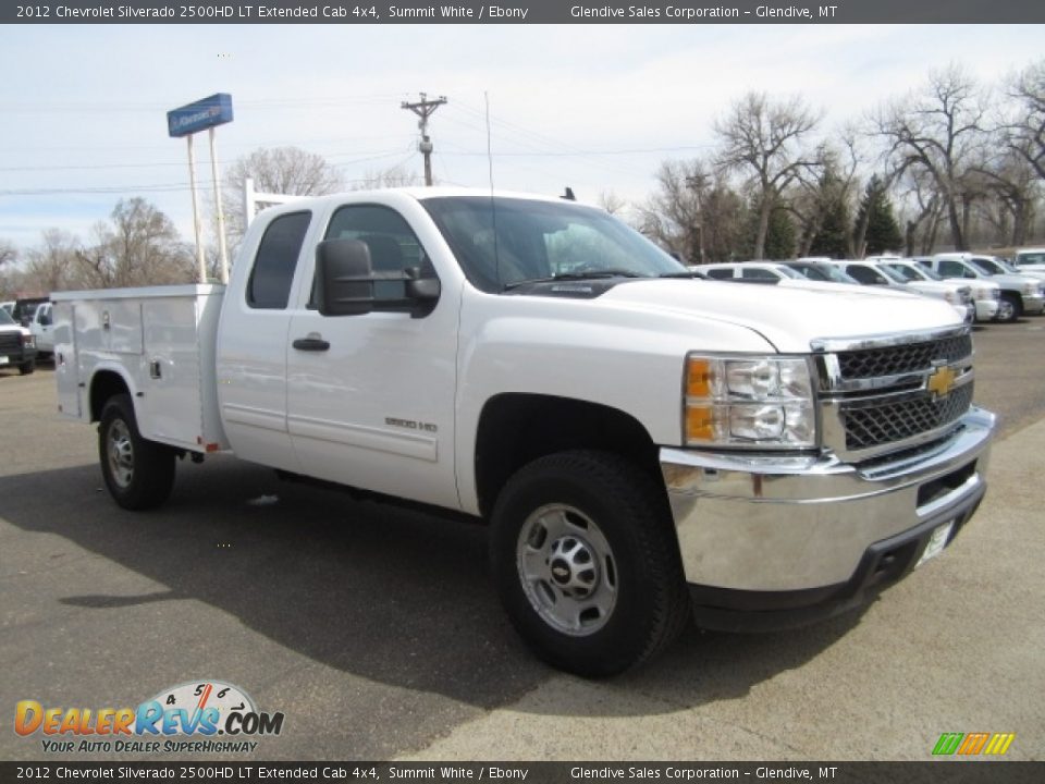 2012 Chevrolet Silverado 2500HD LT Extended Cab 4x4 Summit White / Ebony Photo #2
